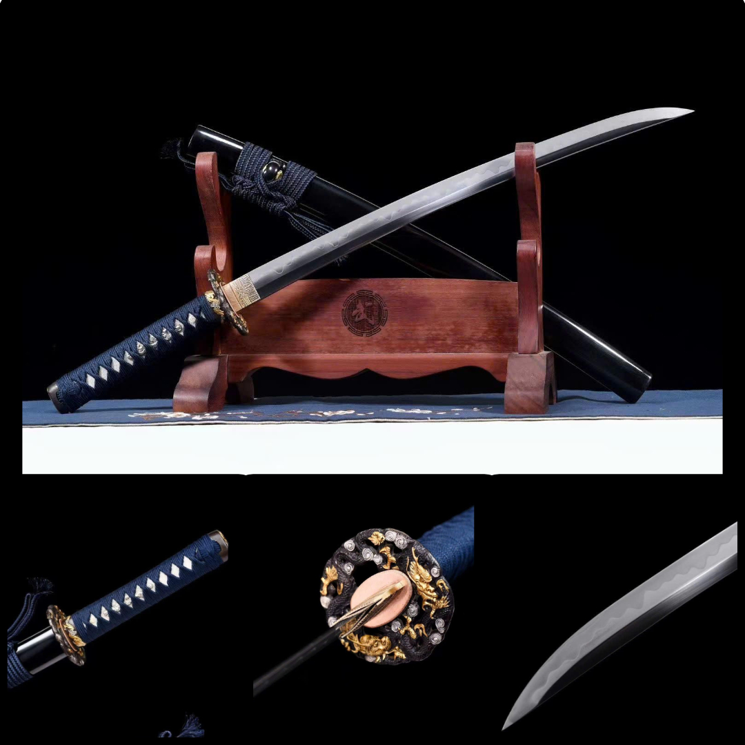 Wakizashi thép t10 / CLAY TEMPERED [CS MSP 15]